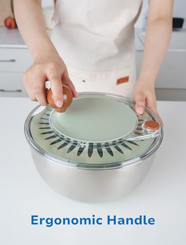 5.3 Qt Stainless Steel Salad Spinner Q402516