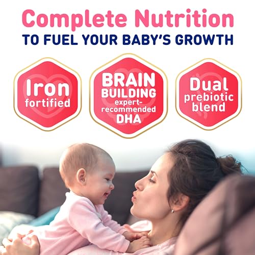 Baby Formula, Added Rice Starch, DHA, Probiotics, 30.4 Oz Box, 4 Count V392