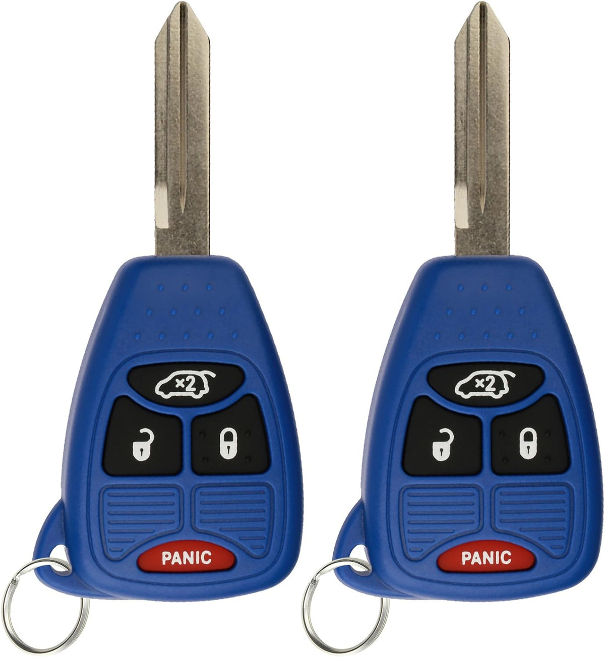 Keyless Entry Remote Control Car Key Fob Blue Pack of 2 P20568