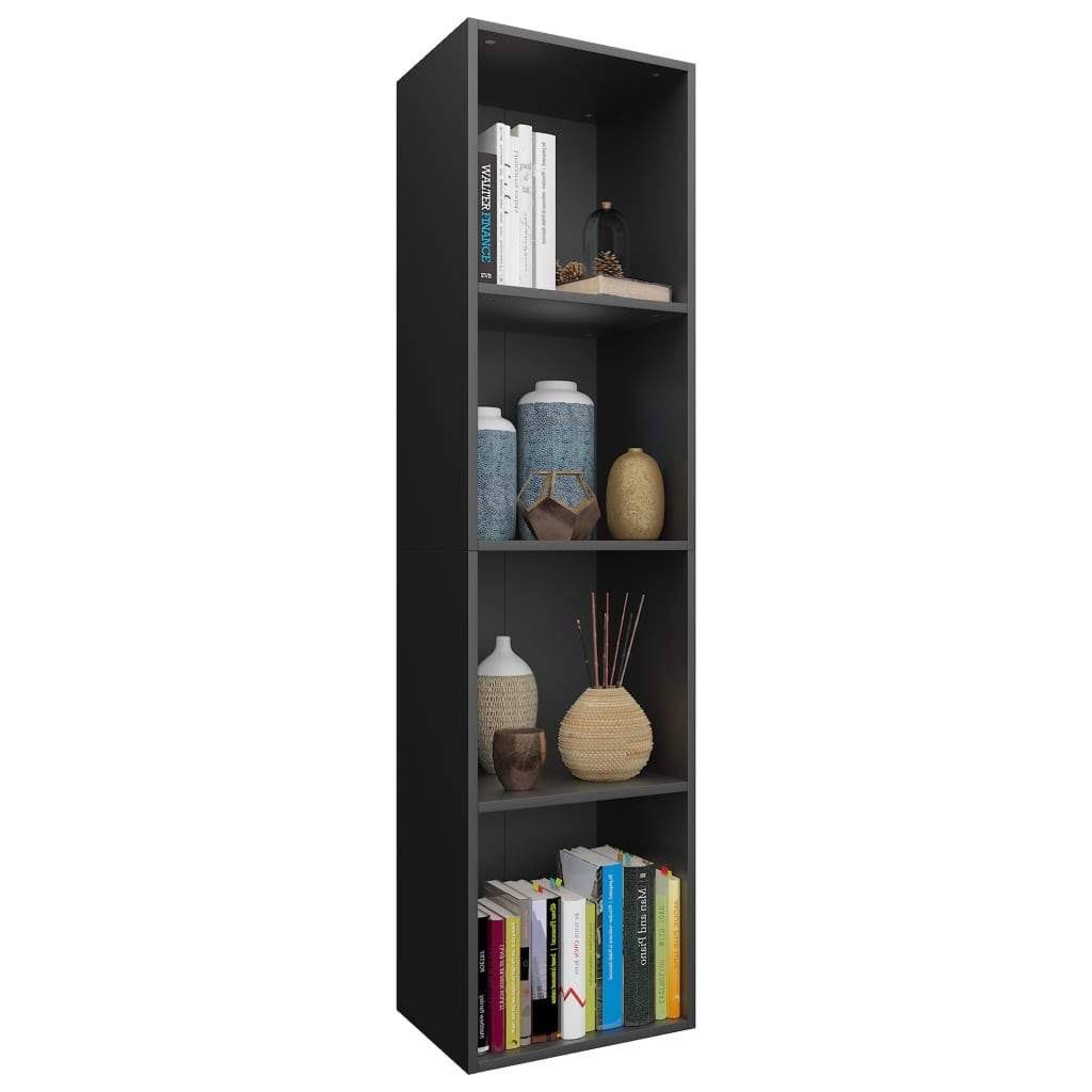 Black Chipboard Book Cabinet TV Cabinet U297855