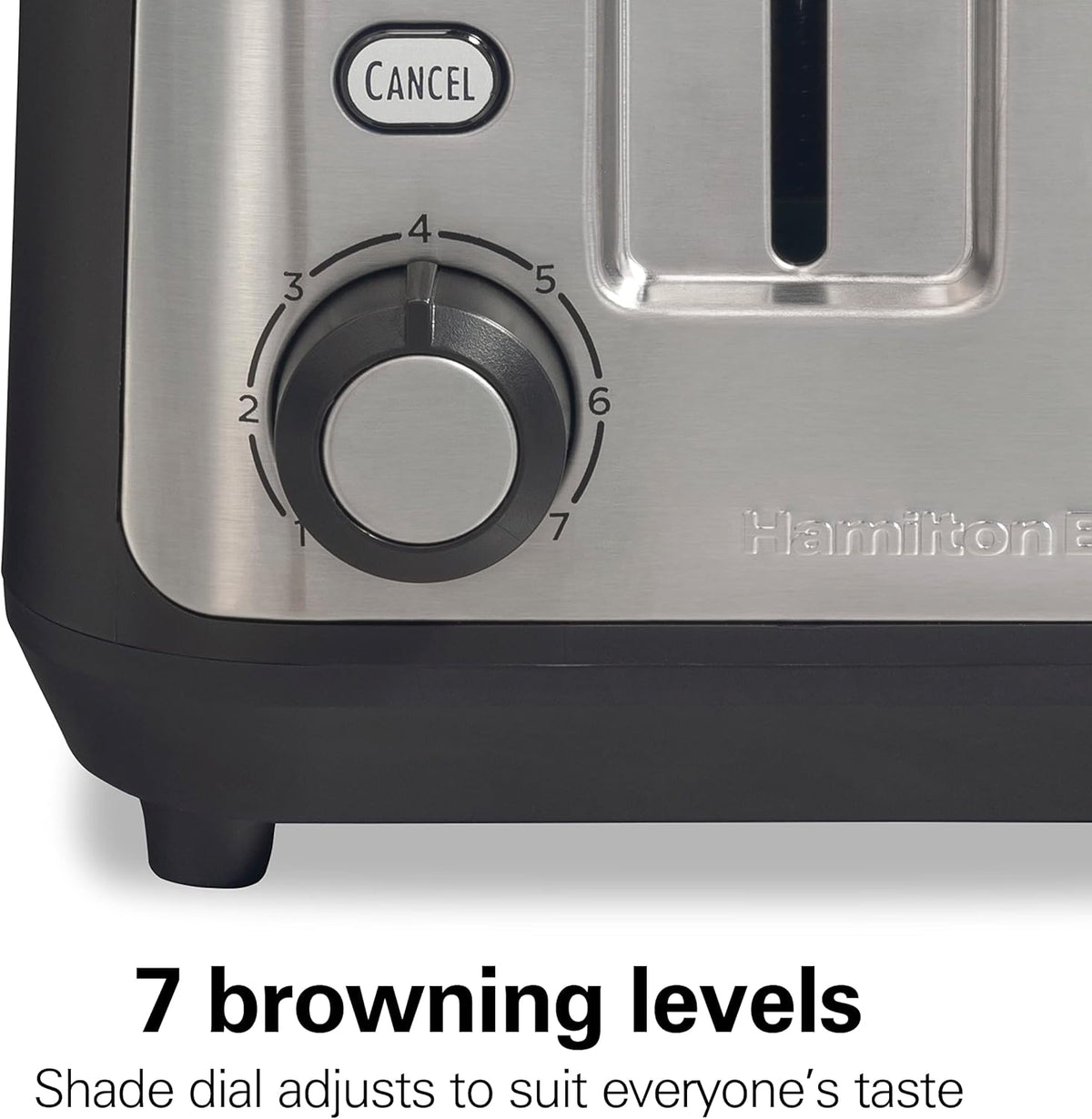2 Slice Slot Toaster with Extra Long & Wide Slots, Matte Black and Stainless Steel P845