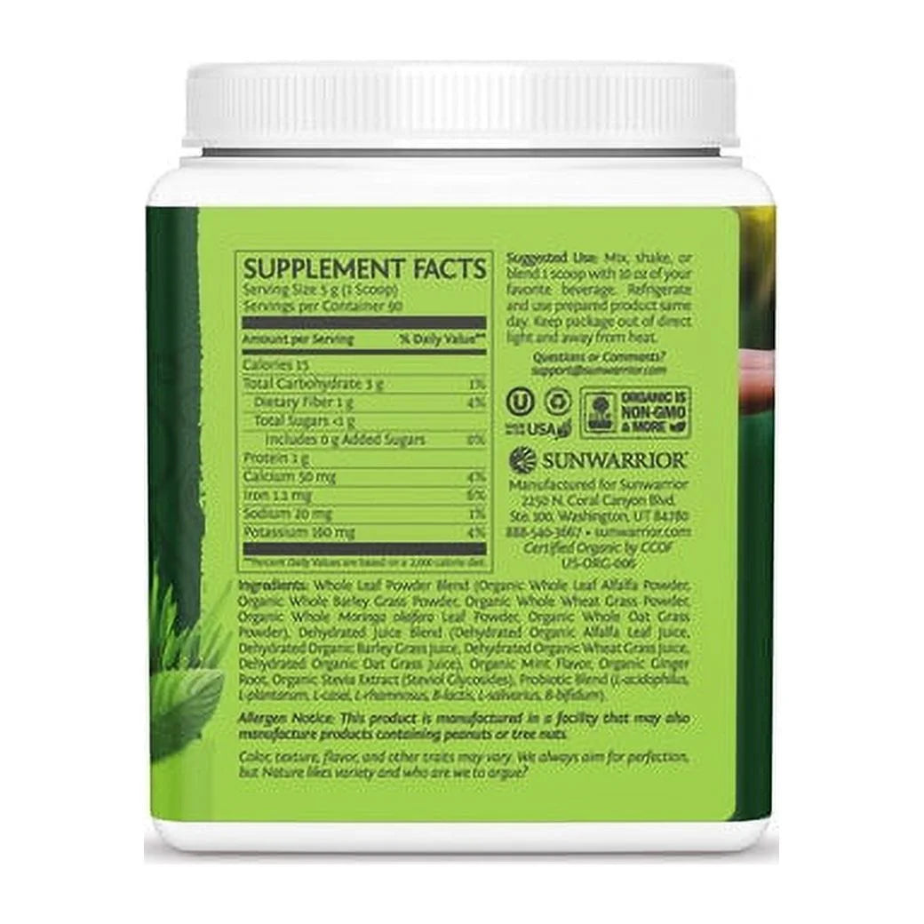Organic Probiotic Powder, Mint, 450g W76620