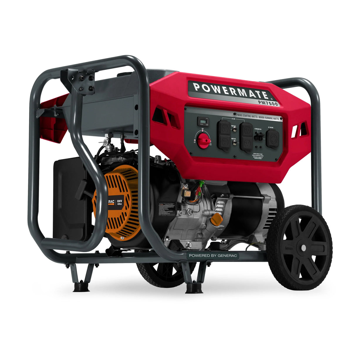7,500 Watt Manual Start Gas Powered Portable Generator H99520