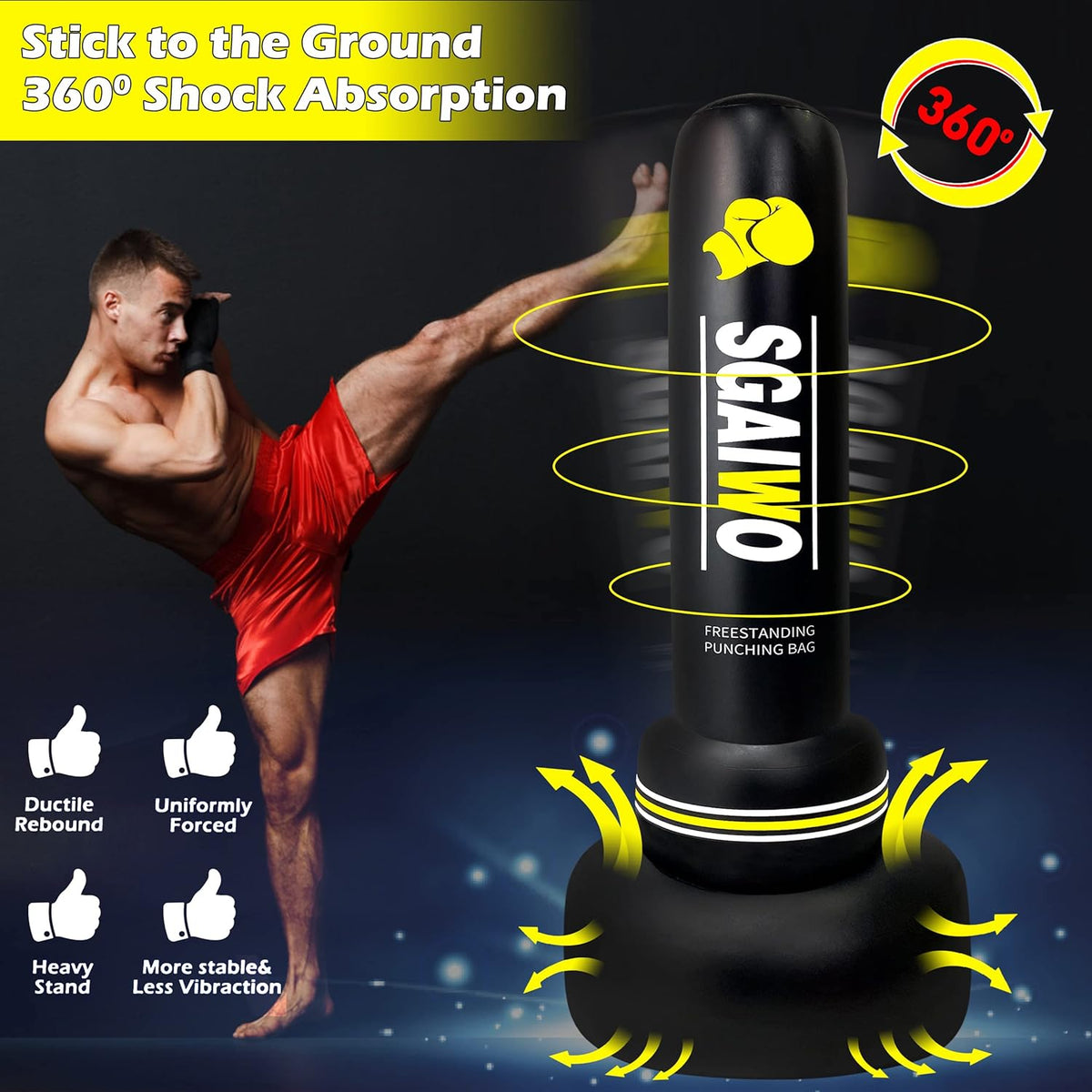 69" Freestanding Heavy Punching Bag V506