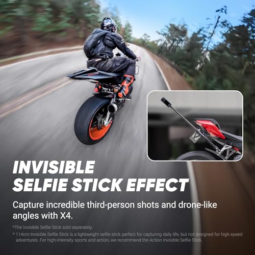 8K Waterproof 360 Action Camera with Invisible Selfie Stick P892282