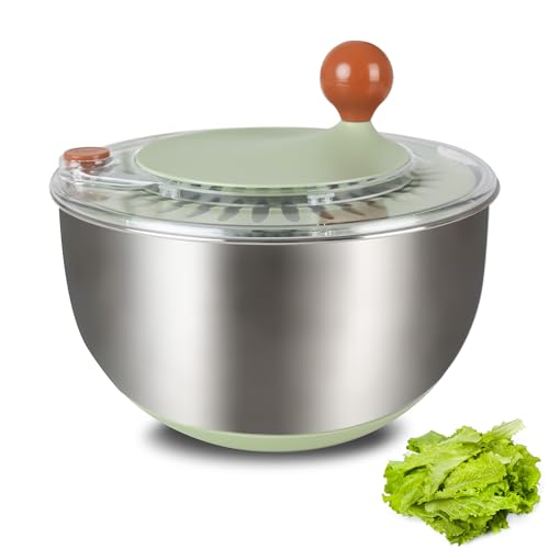 5.3 Qt Stainless Steel Salad Spinner Q402516