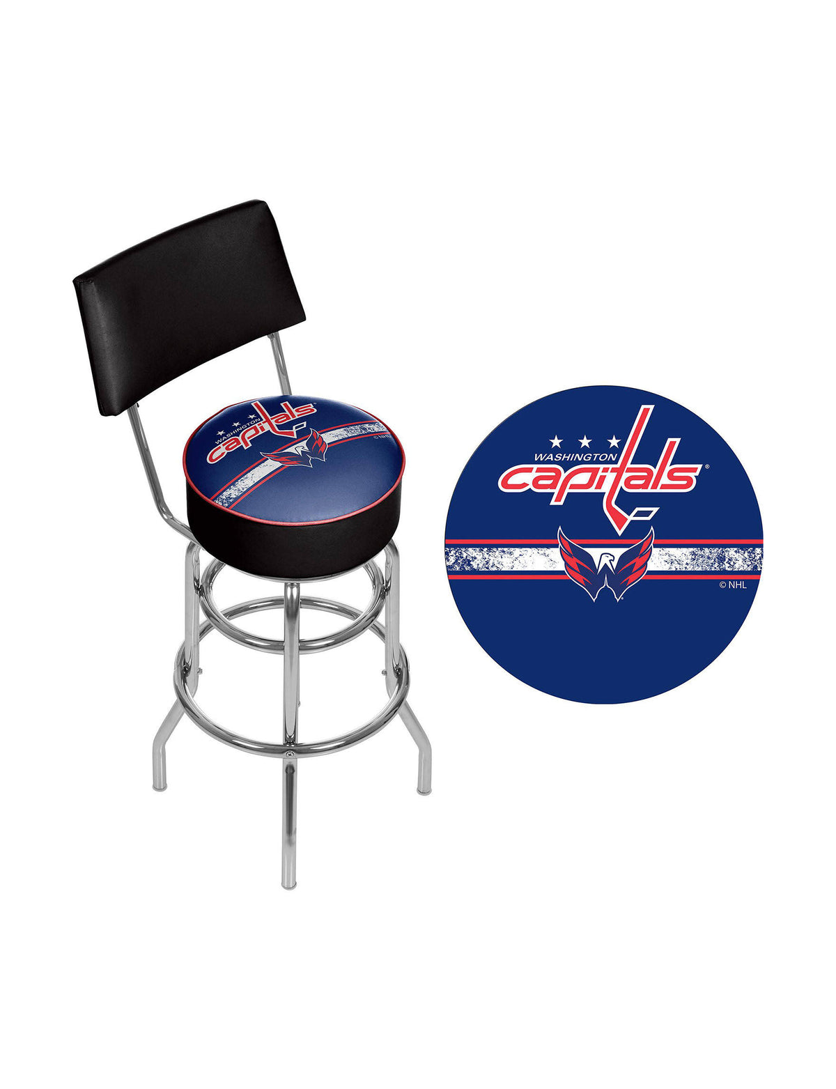 Swivel Bar Stool with Back H7573