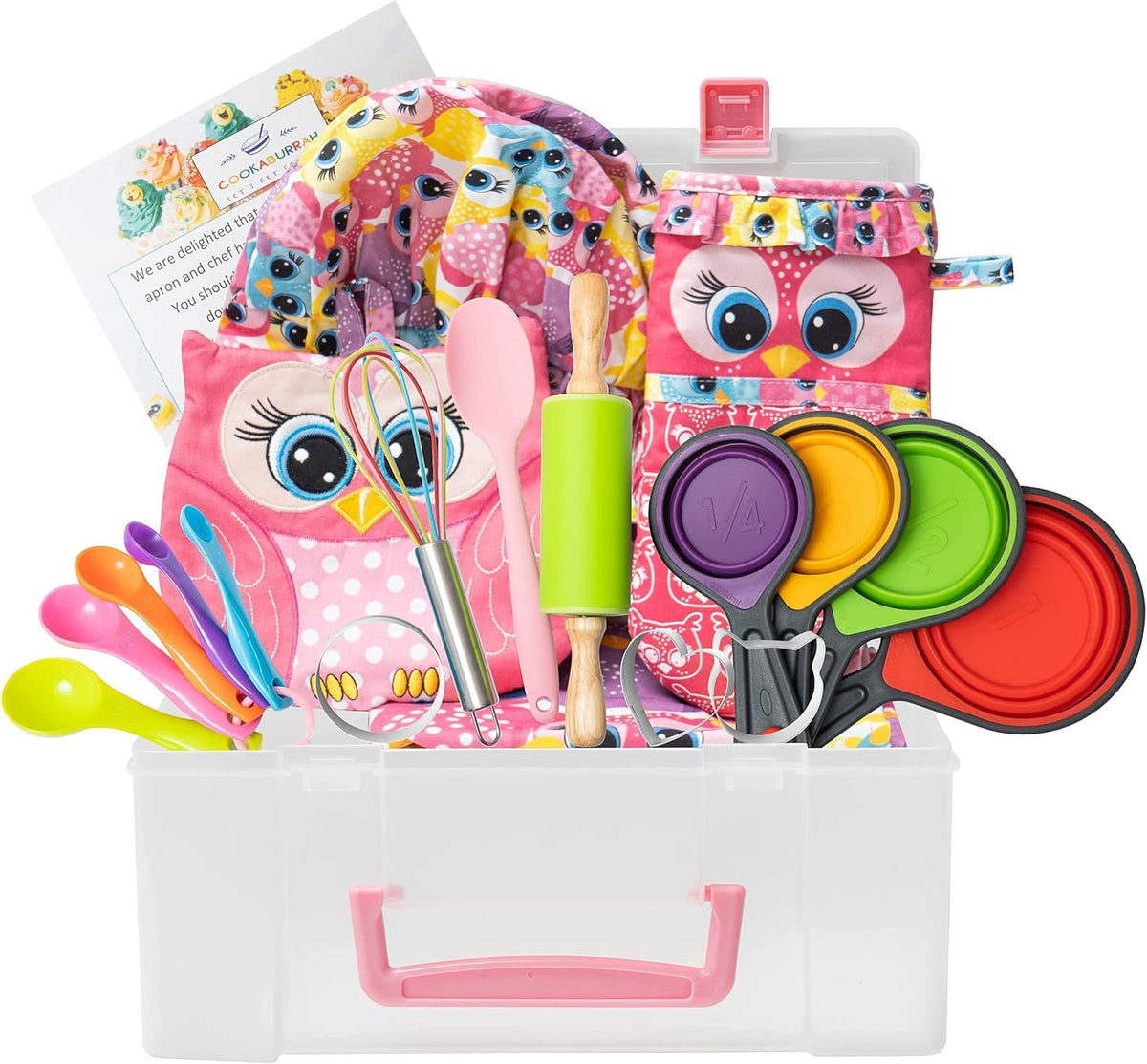 Kids 21 Piece Cooking and Baking Set with Storage Case P9633