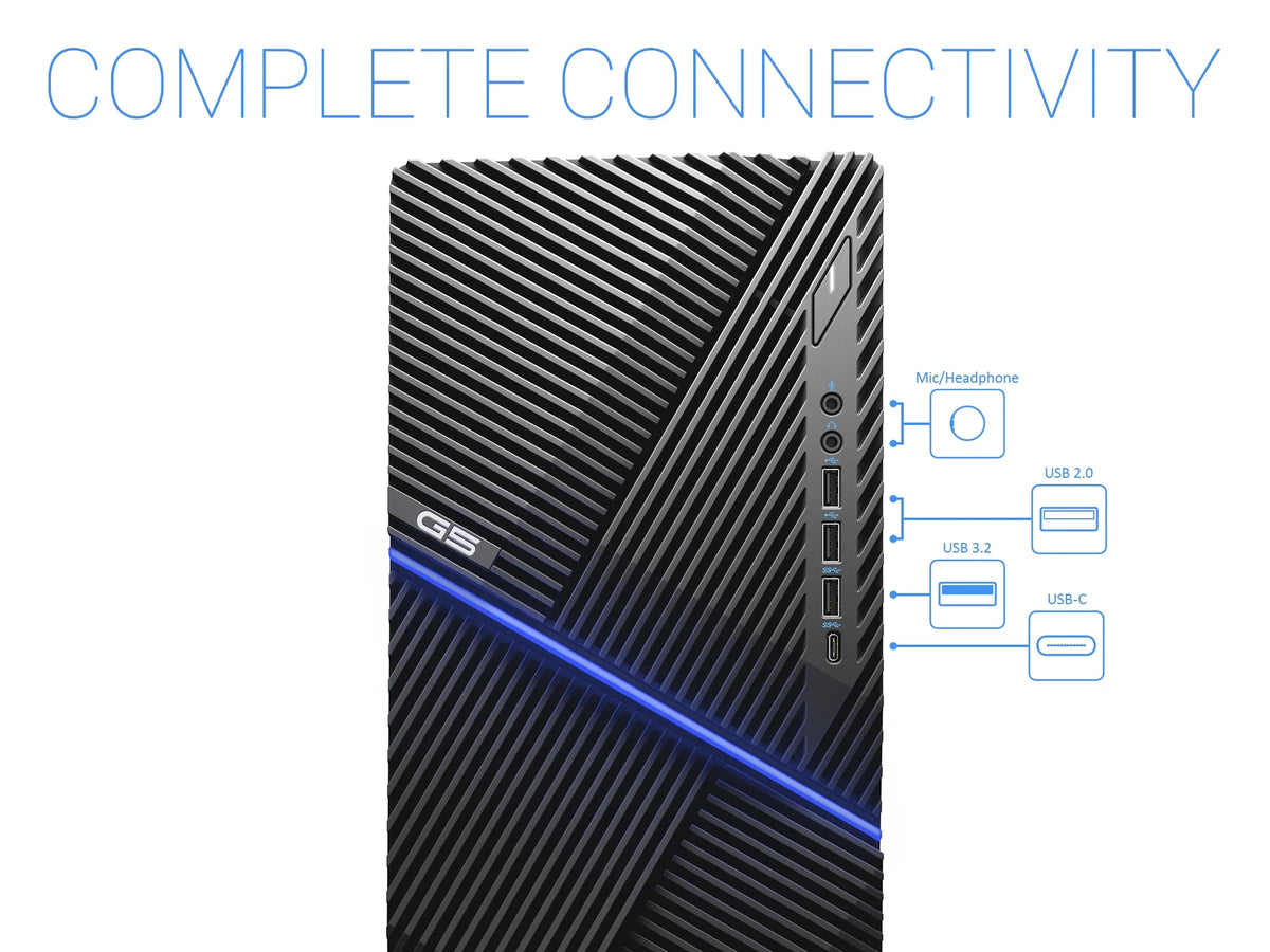 Intel Core i5-10400F 8GB RAM 2TB NVMe SSD AMD Radeon RX 5300 Gaming Desktop H203