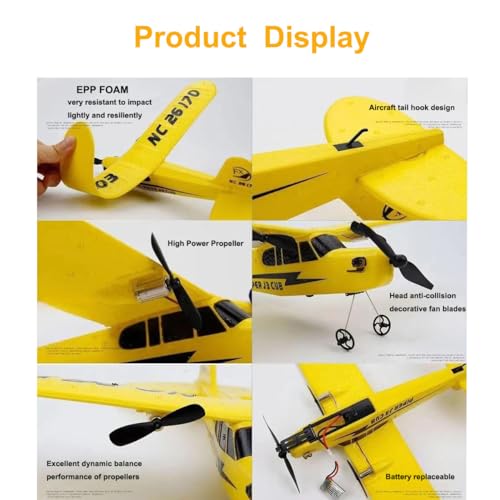 Yellow 2.4GHz Remote Control Airplane B33110