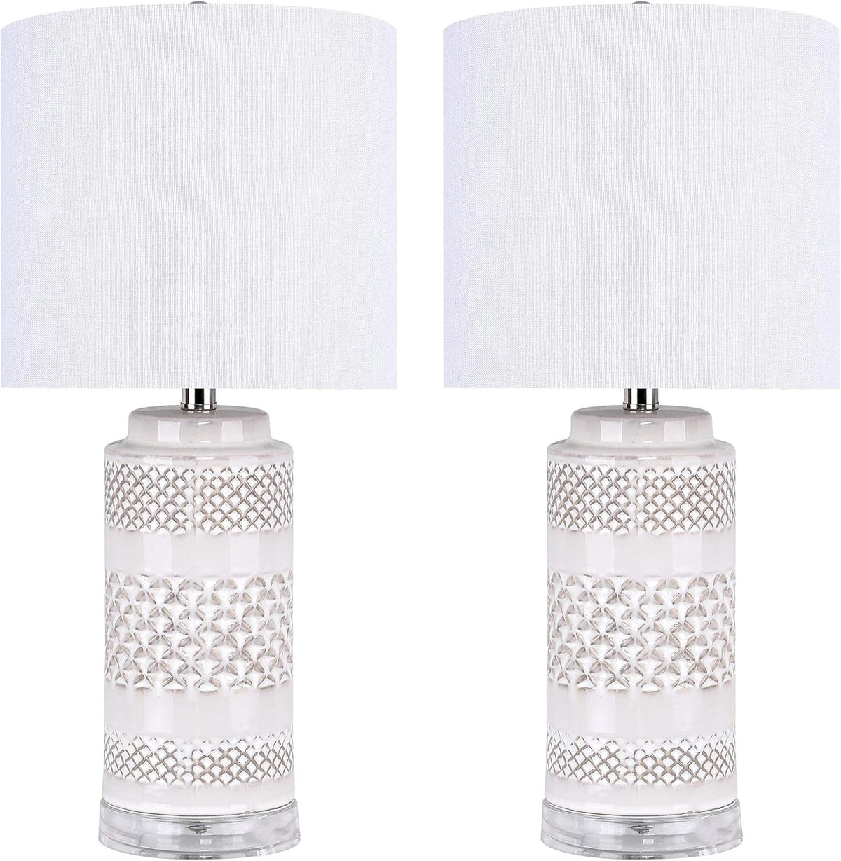 Navy Ceramic Table Lamp Set of 2 C810