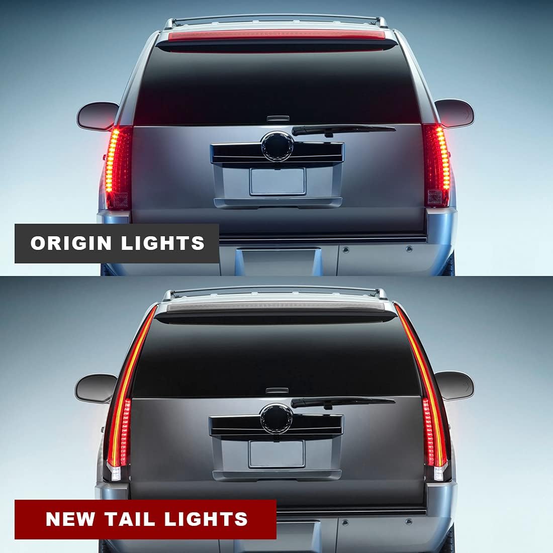 Clear LED Tail Lights Assembly for Cadillac Escalade ESV J3366