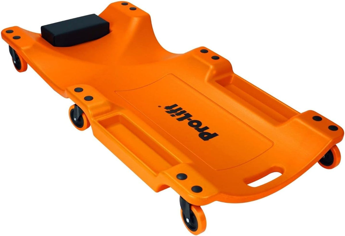 40 Inch Ergonomic HDPE Mechanic Creeper with Padded Headrest S574955