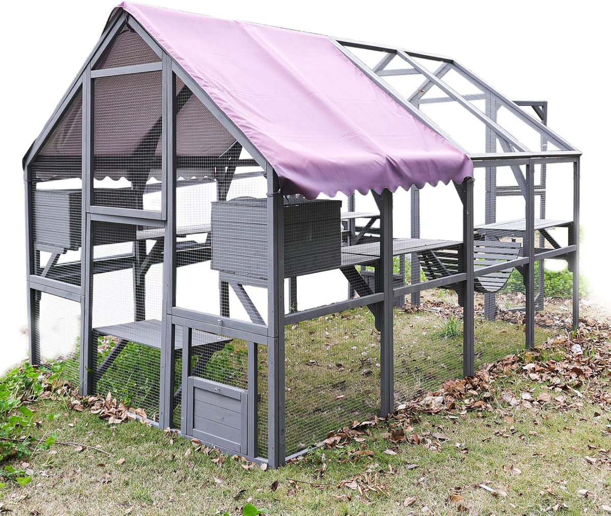 Large Catio Outdoor Cat Enclosure with Waterproof Roof T323