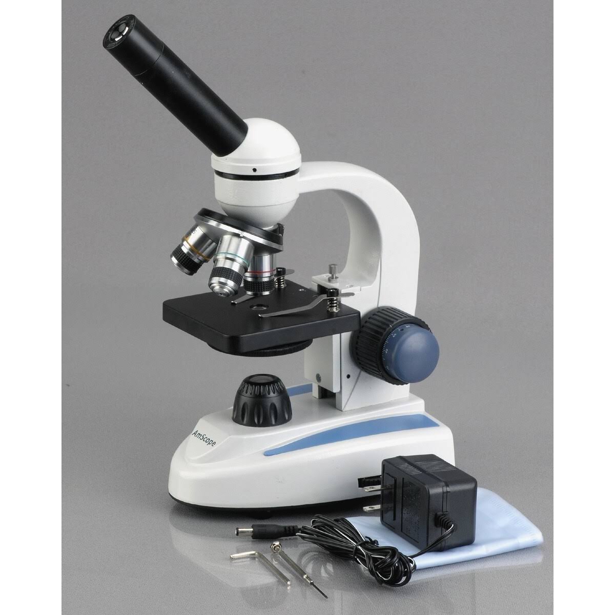 40X-1000X Metal Glass Student Microscope with USB Digital Camera L2400