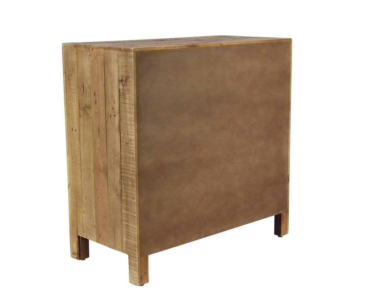 Brown 2-Door Wooden Textured Cabinet O779526