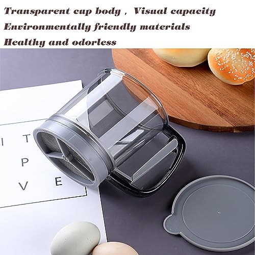 3 Cup Capacity Fine Mesh Gray Flour Sifter R38948