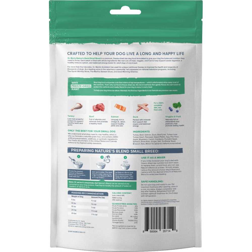 Freeze Dried Raw Nature's Blend Small Breed Dog Food I53642