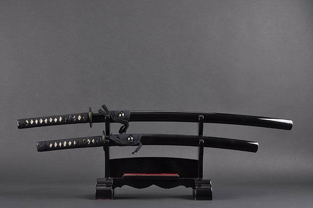 Handmade Japanese Samurai Katana and Wakizashi Swords A21563