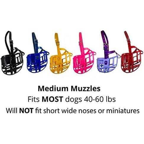 Plastic Dog Muzzle with Adjustable Headstall V9982