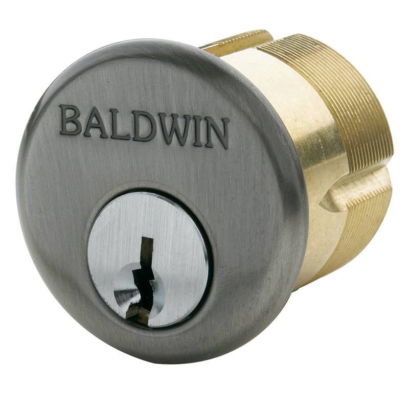 Satin Brass and Brown Mortise Cylinder N490