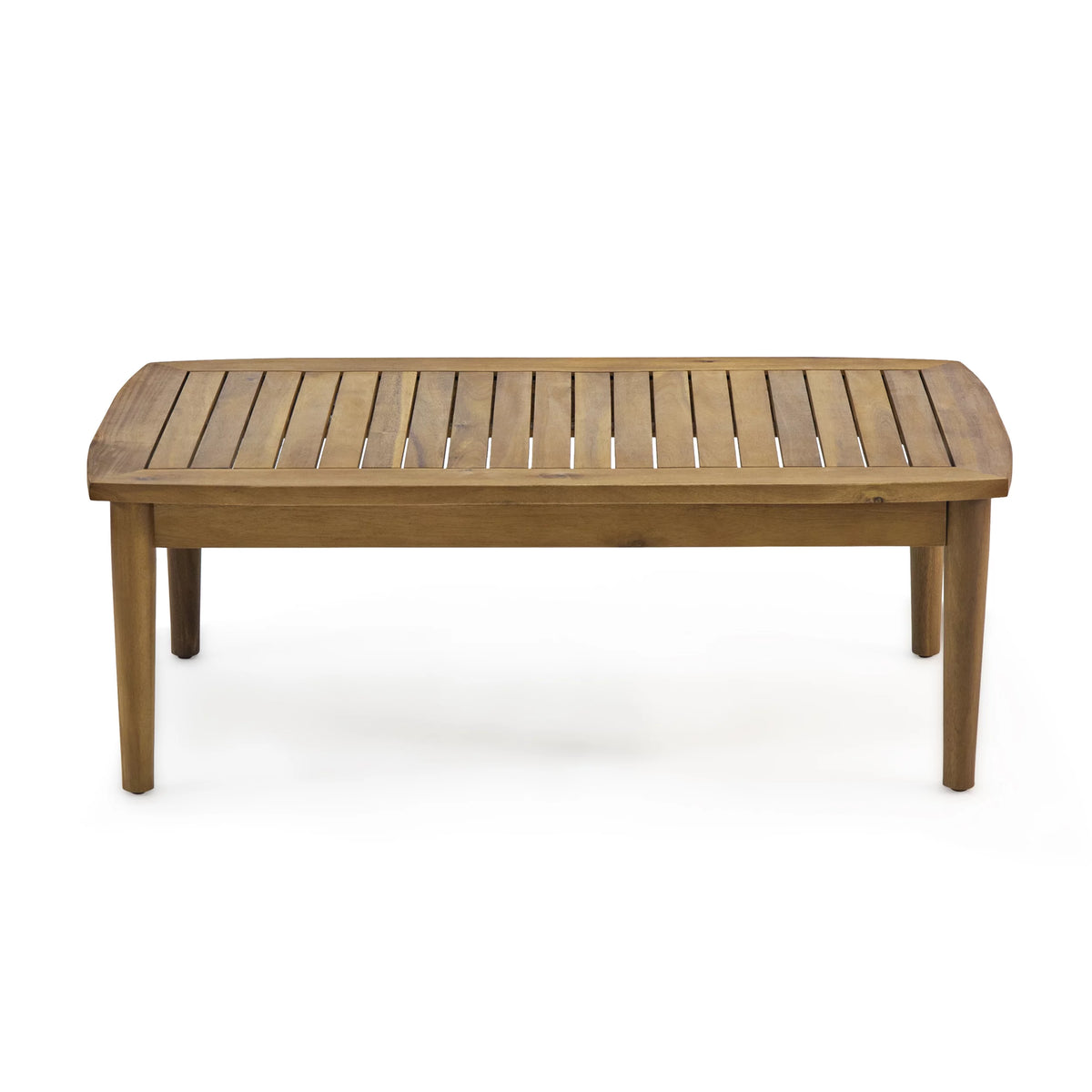 Acacia Wood Loveseat Set with Coffee Table P7349