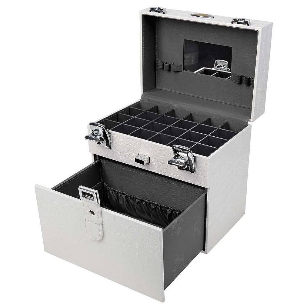 Nail Accessories Organizer and Makeup Train Case U47395