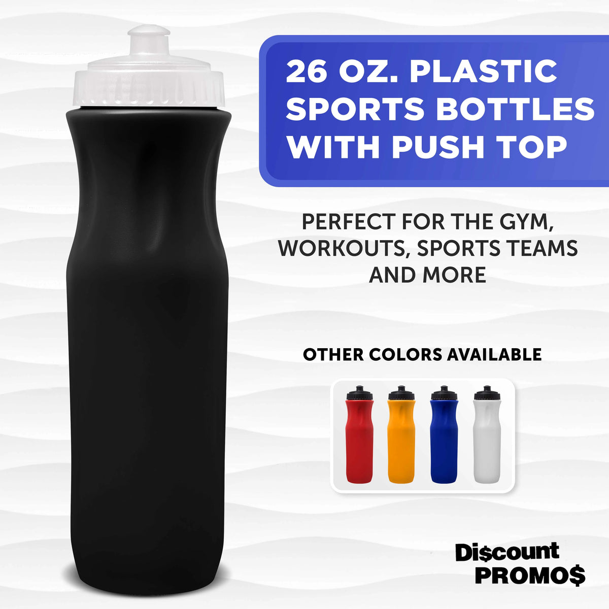 26 oz Plastic Water Bottles Set of 10 P330