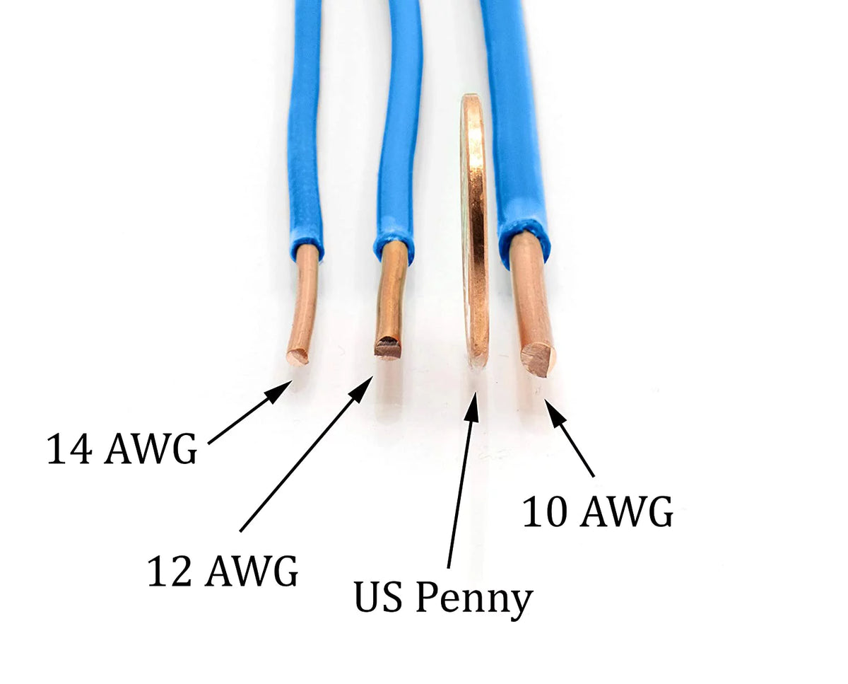 150 Feet Insulated Solid Copper THHN THWN Wire 10 AWG Blue R28722