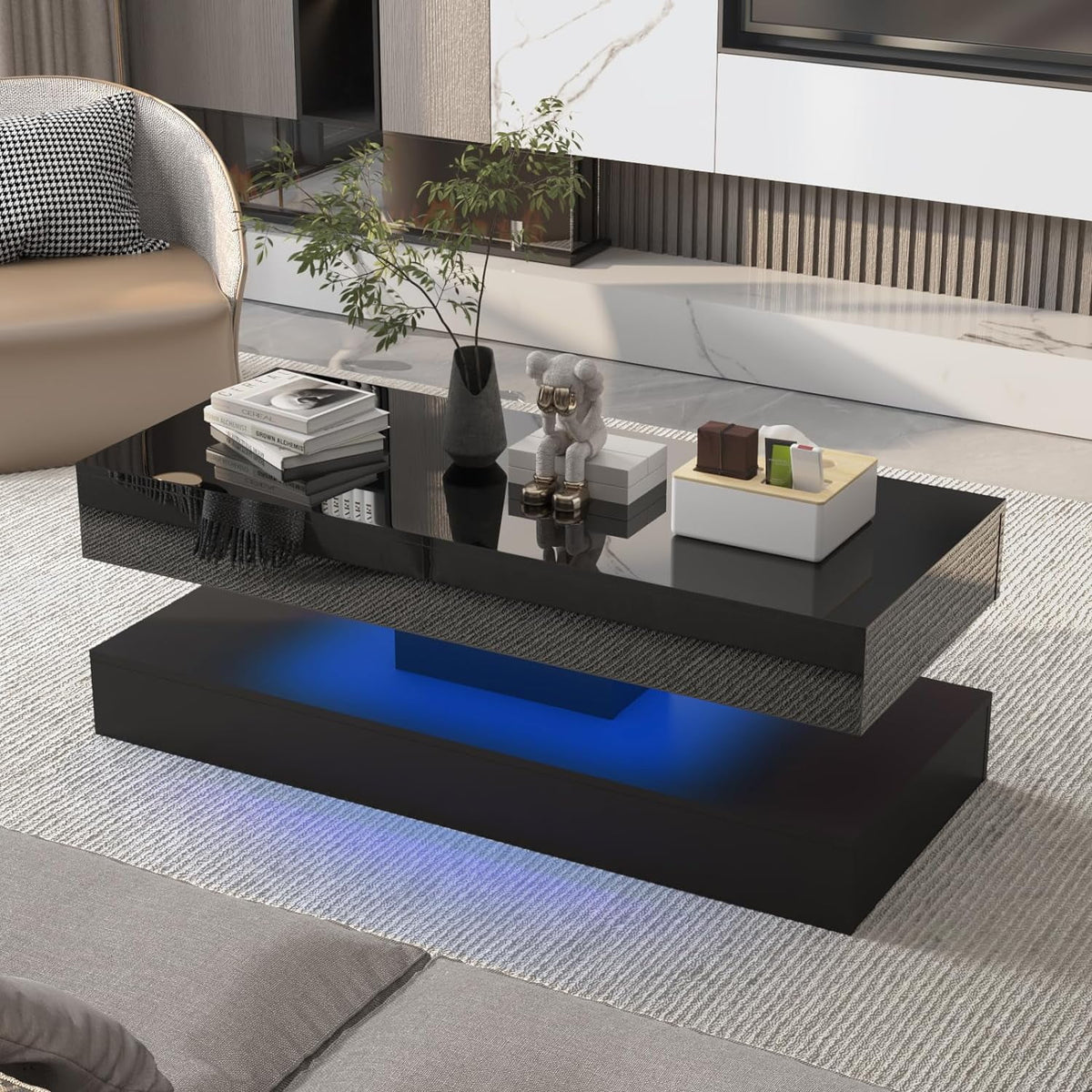 High Glossy LED Coffee Table B8868