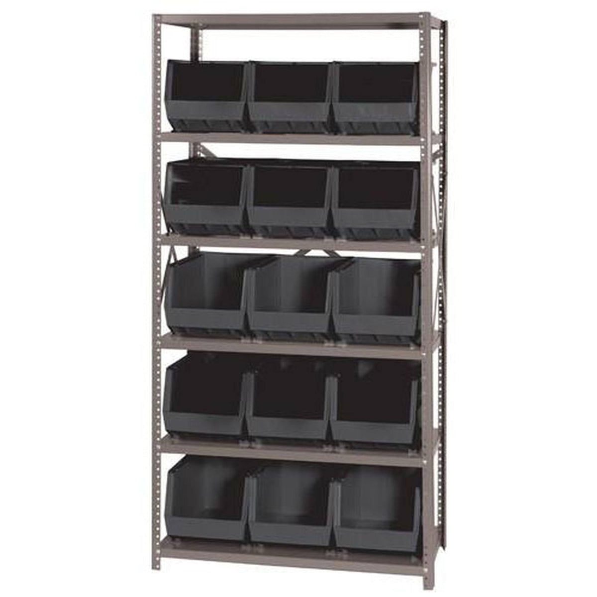 Black 15 Bins Bin Shelving Unit Z41953