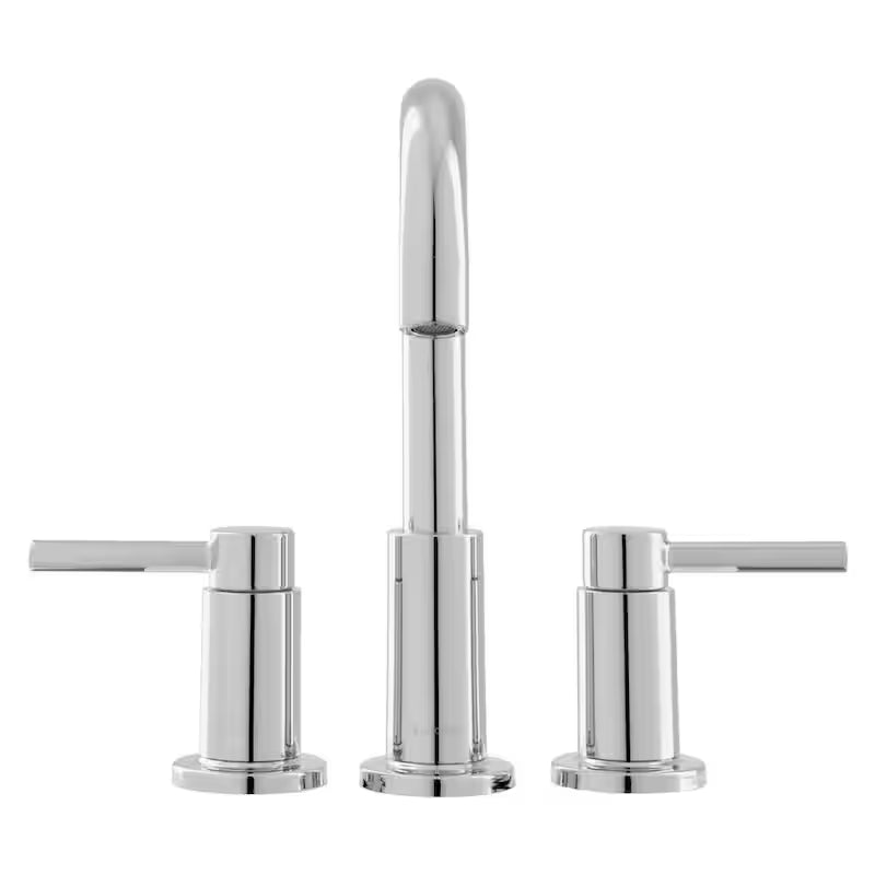 8 in. Widespread Double-Handle High-Arc Bathroom Faucet Polished Chrome O4030