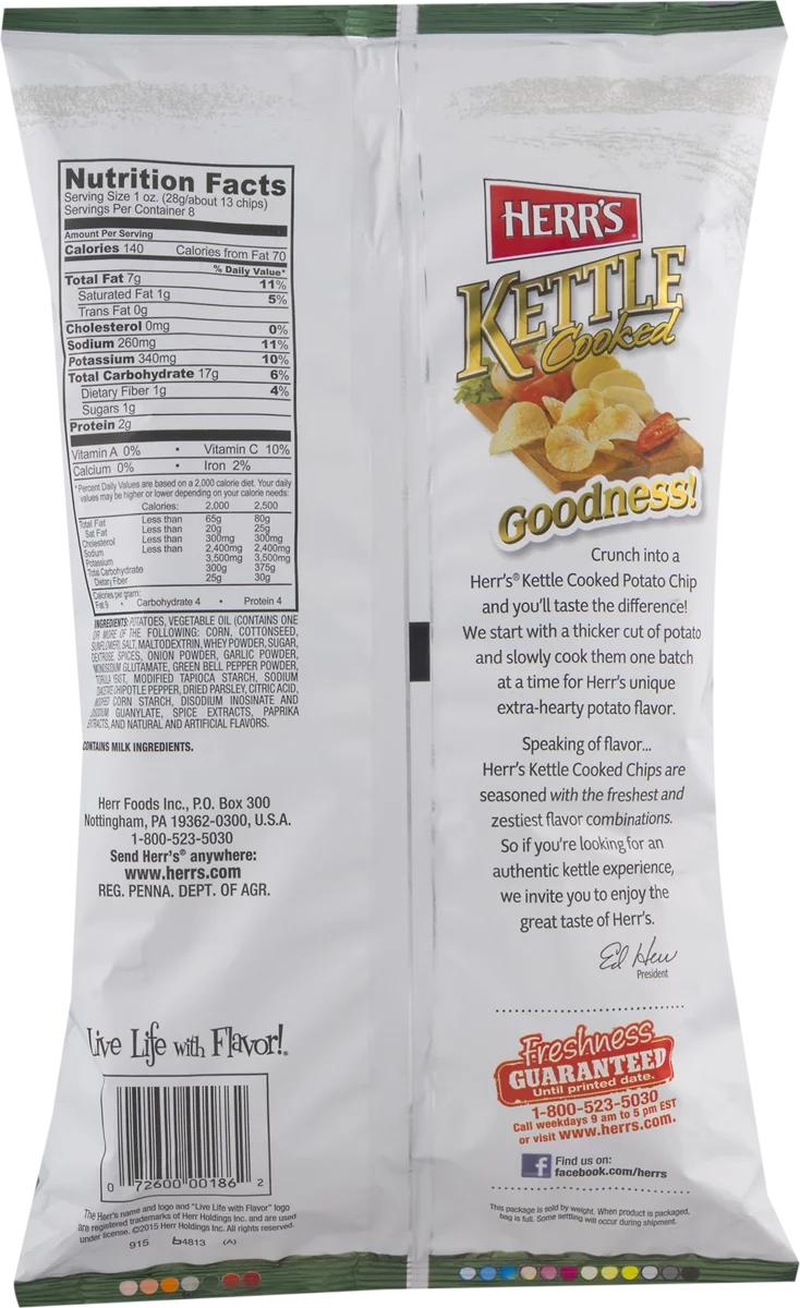 Jalapeno Kettle Cooked Potato Chips 4-Pack 7.5 oz O275