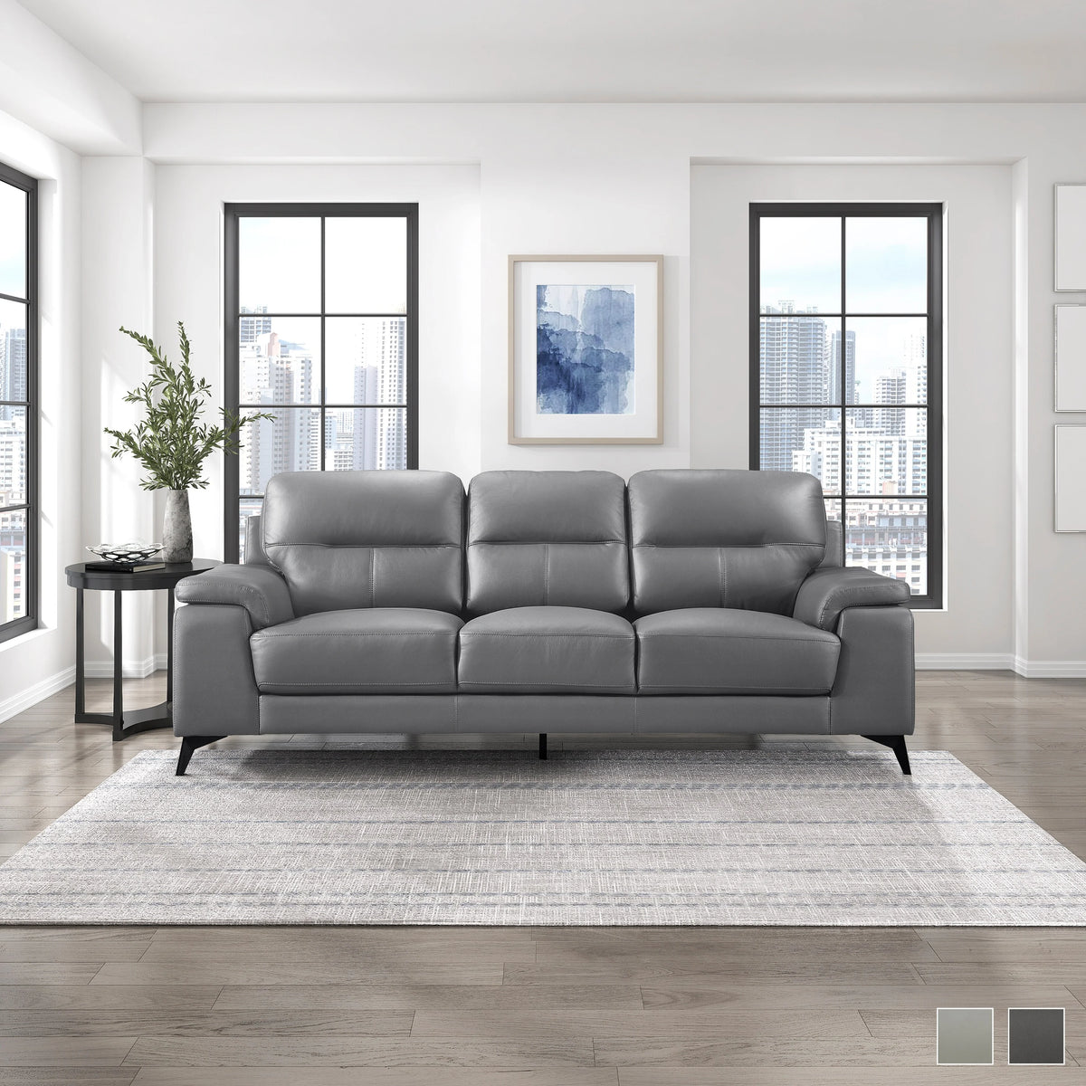 Contemporary Leather Sofa K885