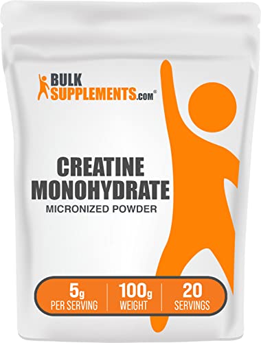 Micronized Creatine Monohydrate Powder 5g Unflavored Gluten Free 100g A574