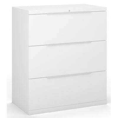 White 3-Drawer Vertical Filing Cabinet T6903