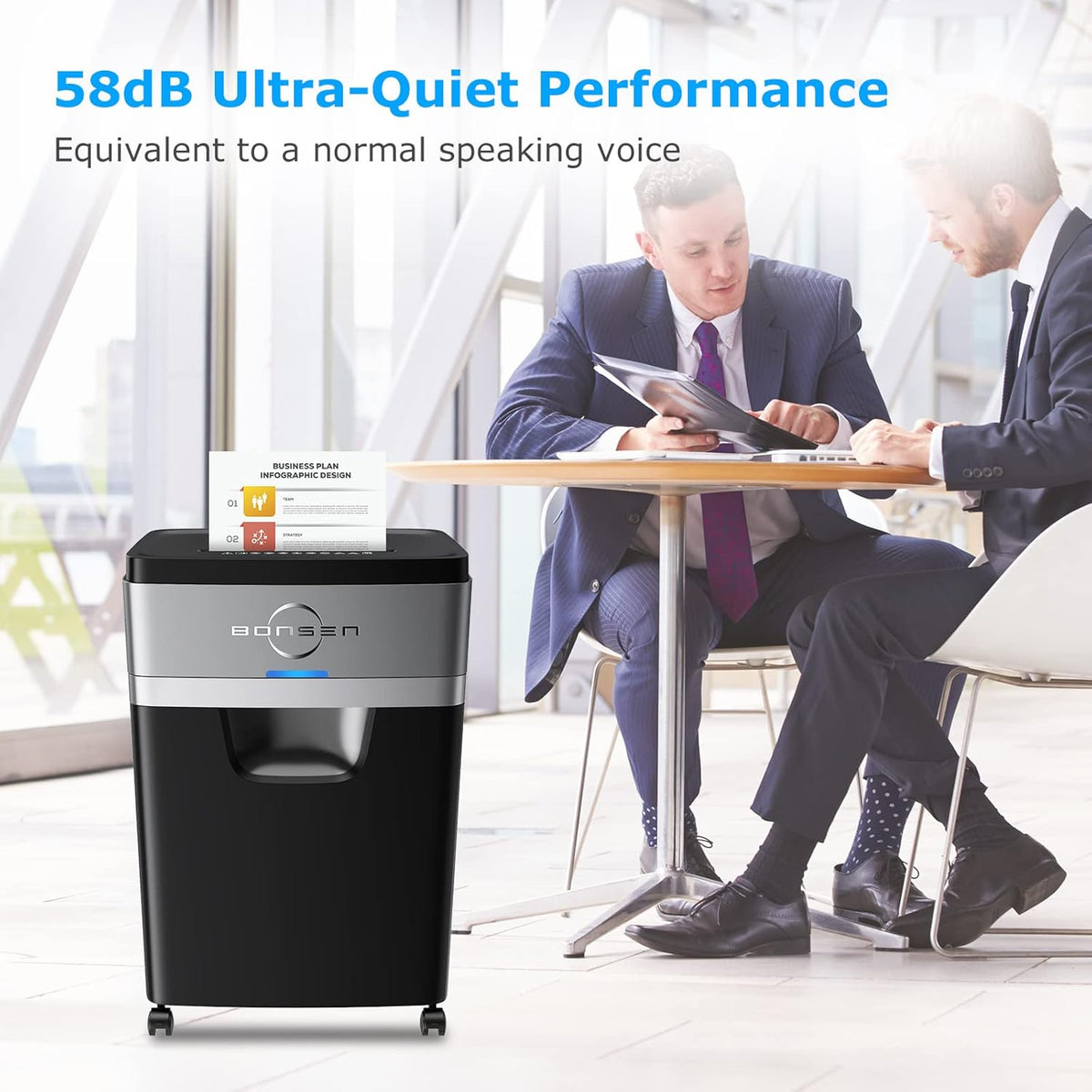18-Sheet Cross-Cut Paper Shredder with 6.6 Gallons Pullout Basket X899