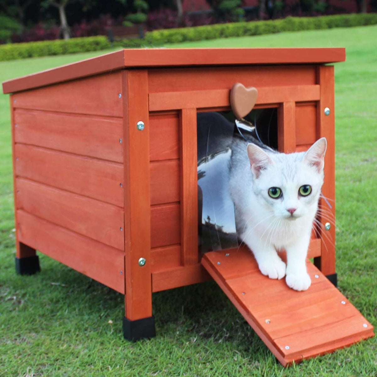 Wooden Bunny Cage Habitat Weatherproof Kitty Condo C447