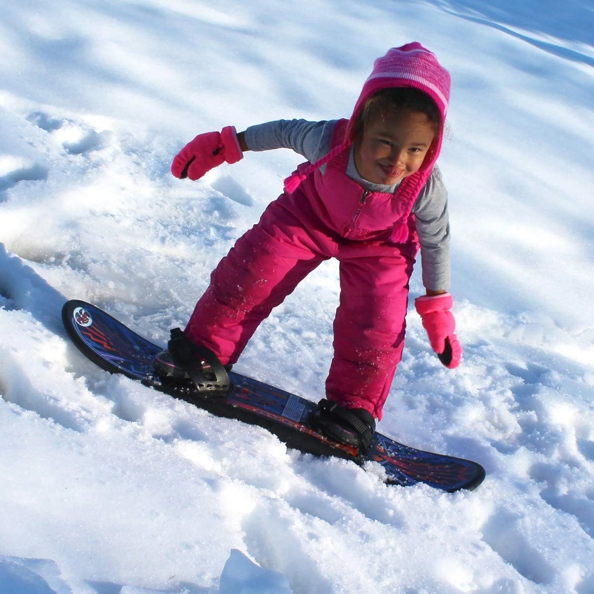 Plastic Snowboard with Foot Straps H56072