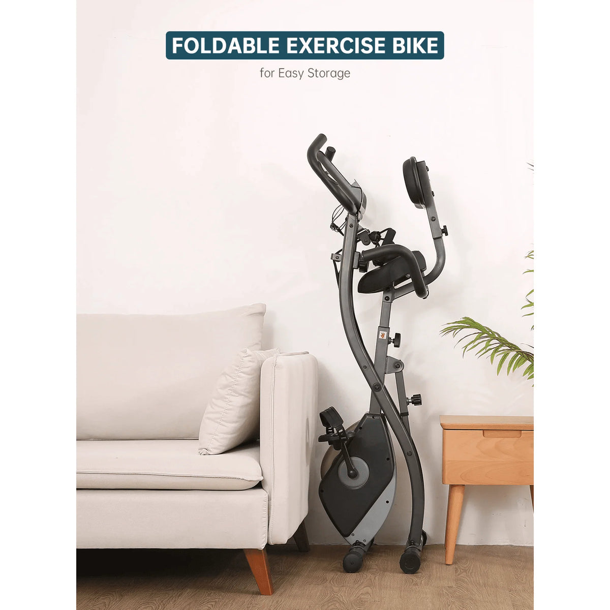 Folding Magnetic Stationary Exercise Bike P446