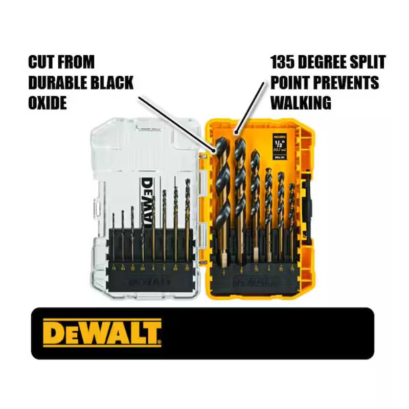 Black and Gold Drill Bit Set 14-Piece N1080