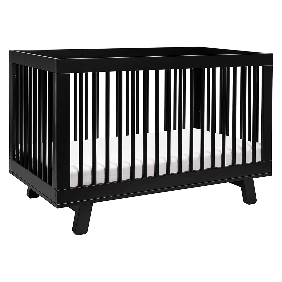 Black 3-in-1 Convertible Crib with Toddler Bed Conversion Kit G360416