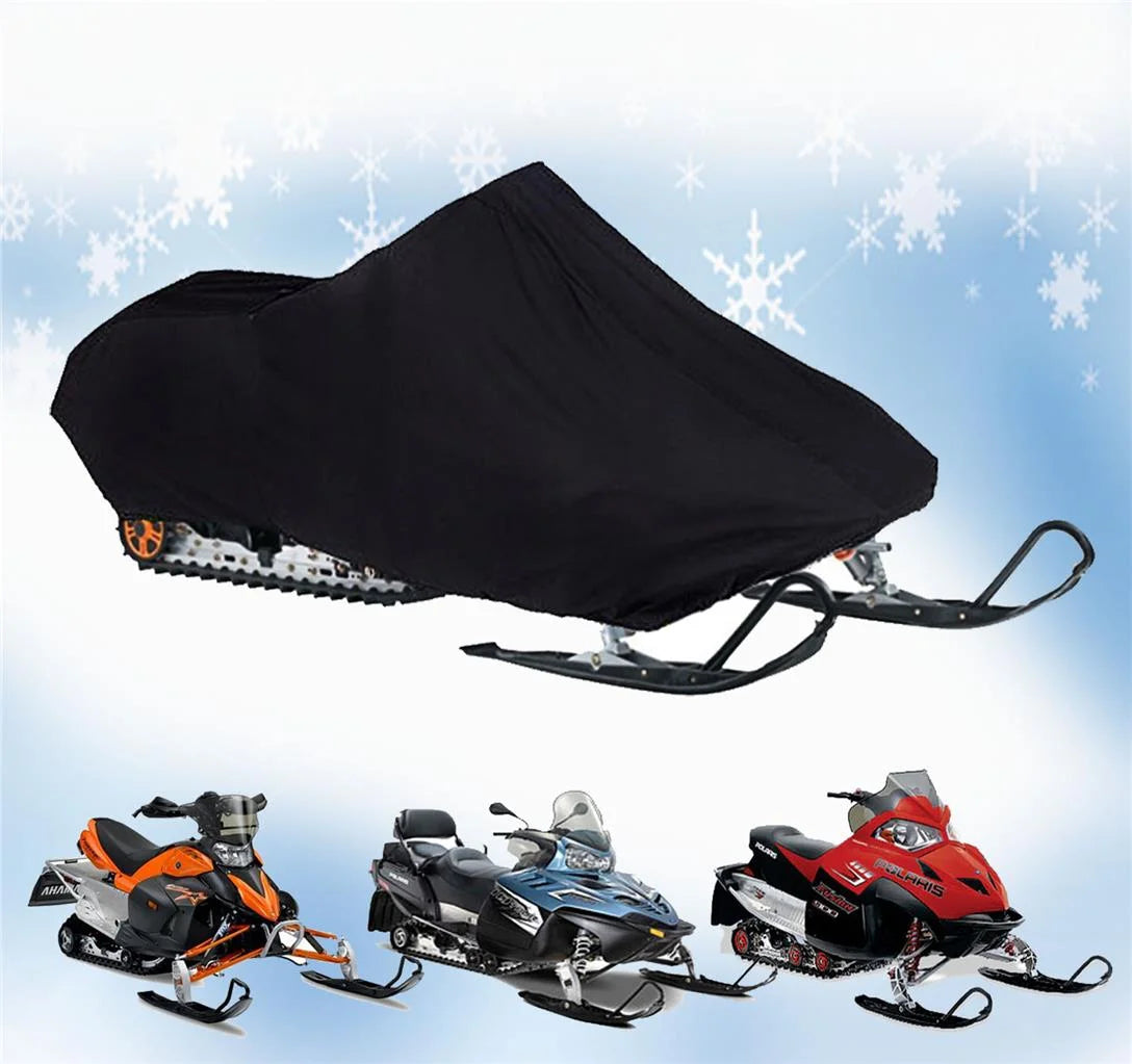 200 Denier All Black Snowmobile Cover L6062