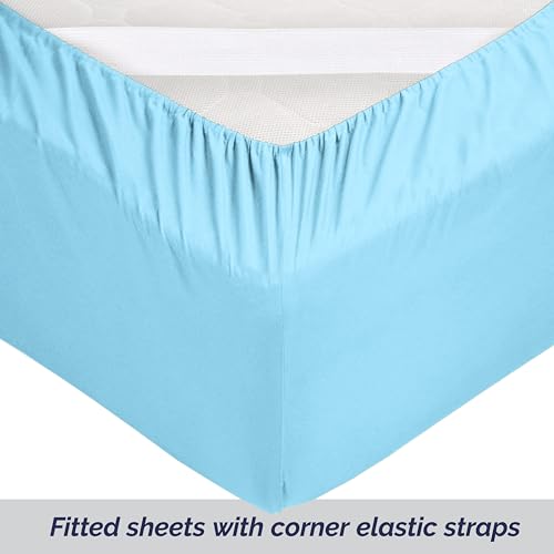 Super Soft 6-Pack Extra Deep Pocket Microfiber Fitted Sheet Twin XL Navy I639128