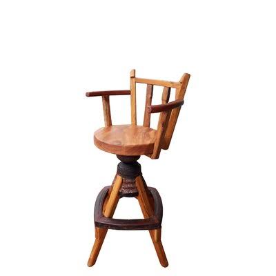 Swivel Solid Wood Bar Stool R16077
