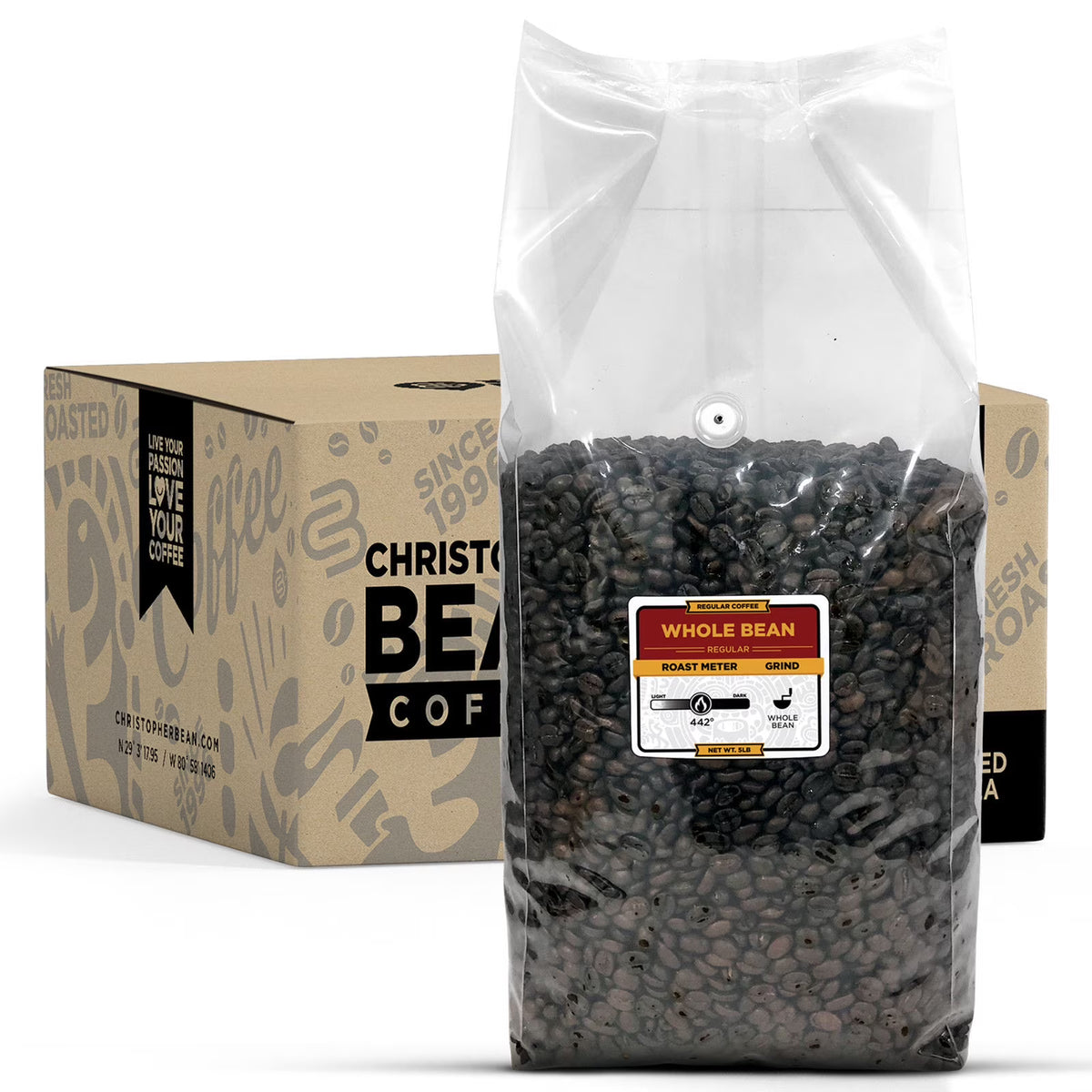 Jamaica Blue Mountain Blend Whole Bean Coffee, 5LB Bag P7983