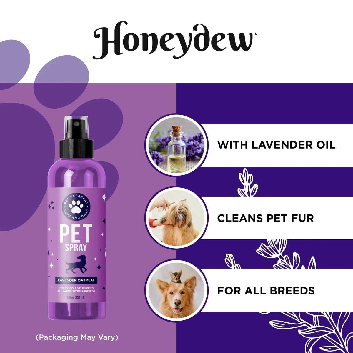 Lavender Oil Dog Deodorizing Spray K958