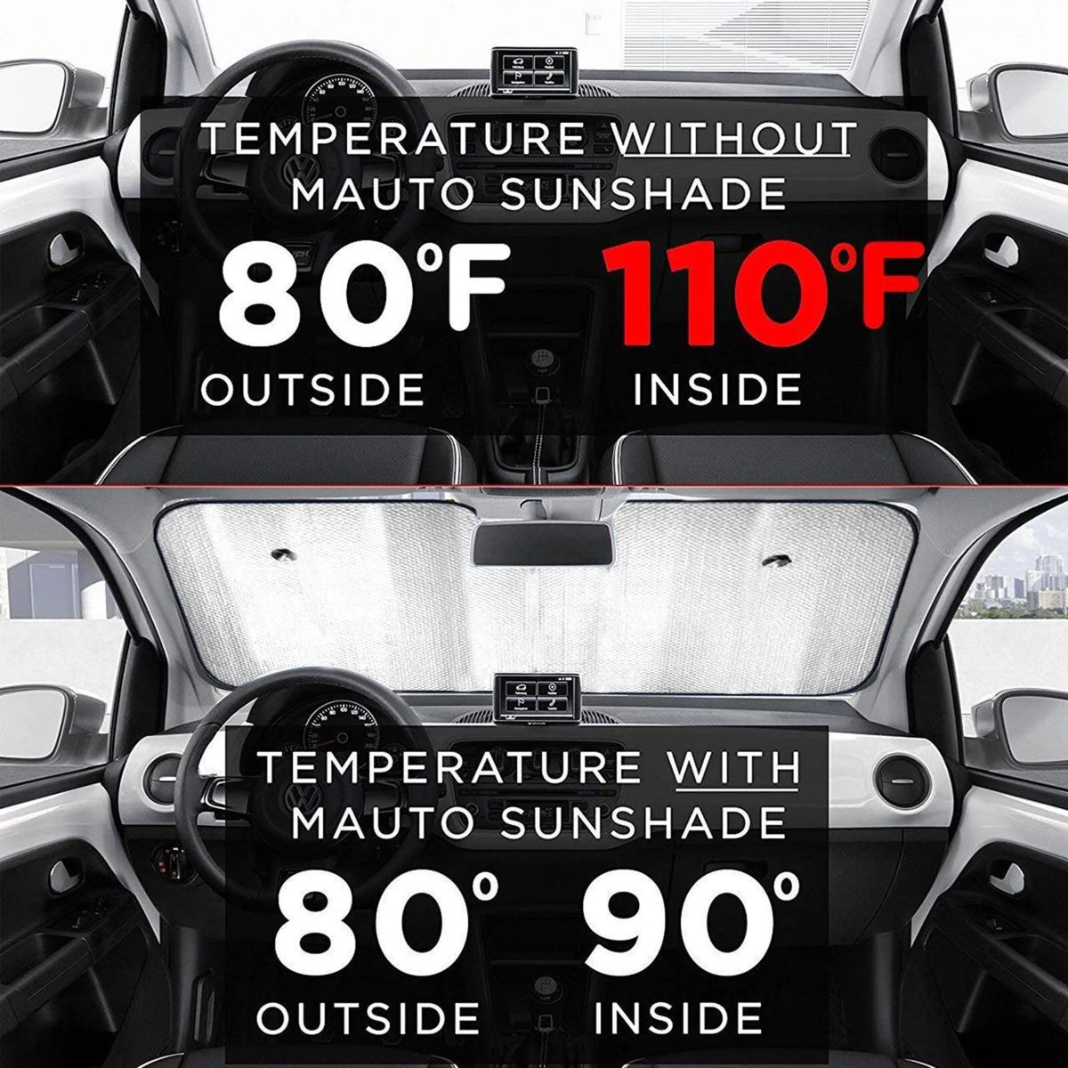 Christmas Windshield Sun Shade K539