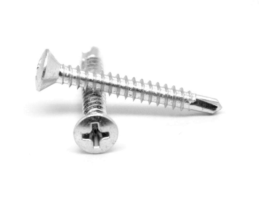 Self Drilling Screw Phillips Oval Head Low Carbon Steel Zinc Plated A956
