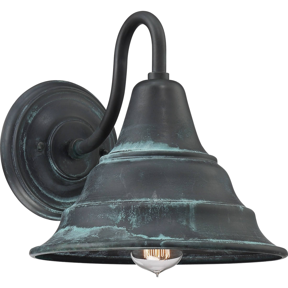 Aged Verde Outdoor Wall Lantern G7618
